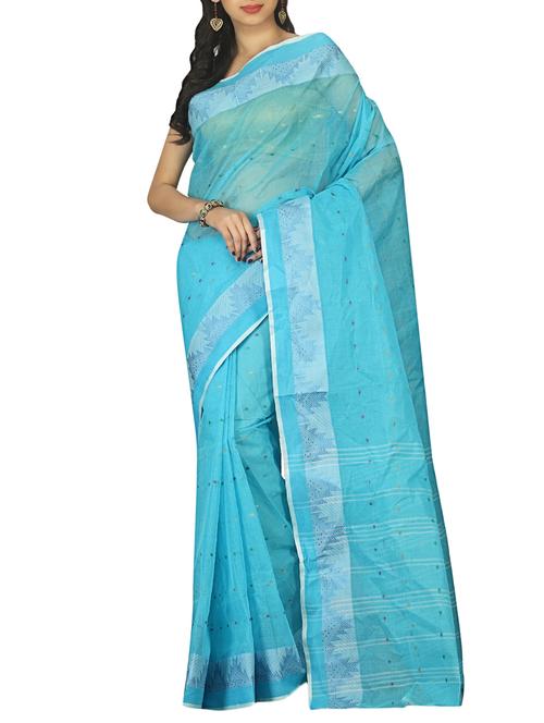 jacquard motif tant saree with blouse - 15412364 - Standard Image - 1
