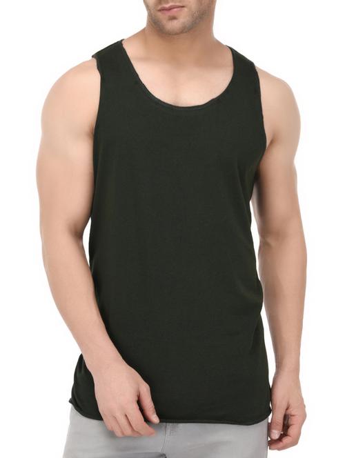 green cotton vest - 15412596 - Standard Image - 1
