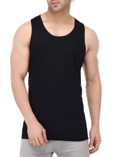 black cotton vest - 15412598 - Very Small Image - 1