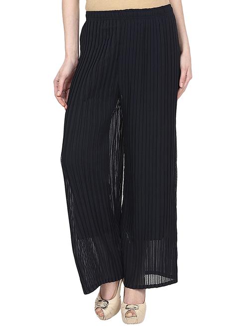 pleated straight palazzo - 15412645 - Very Small Image - 1