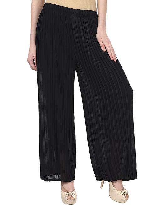 pleated straight palazzo - 15412648 - Very Small Image - 1