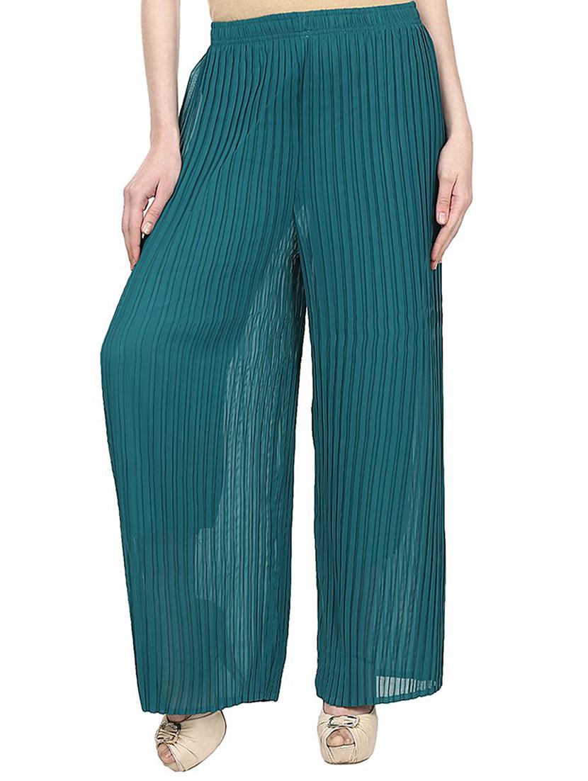pleated straight palazzo - 15412650 - Zoom Image - 1