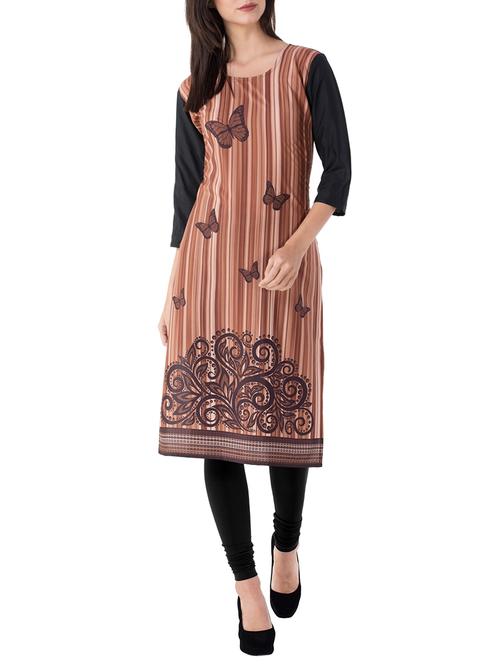 Stripes straight kurta - 15412746 - Standard Image - 1