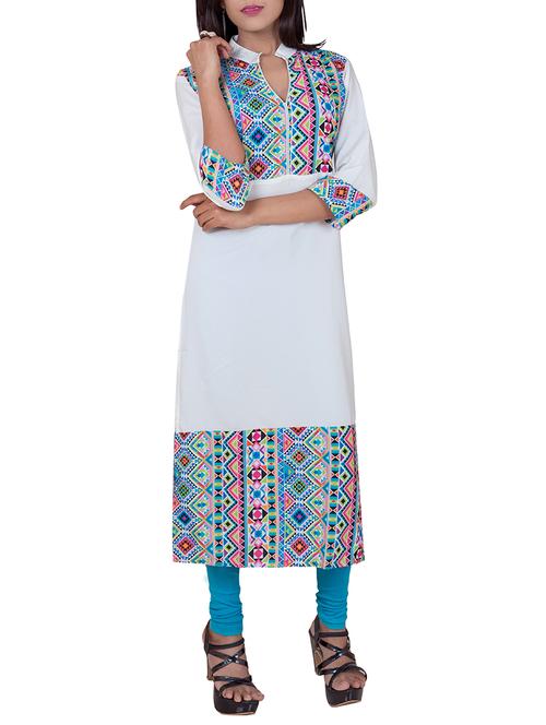 Aztec straight kurta - 15412752 - Standard Image - 1