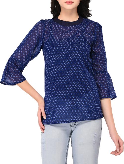 keyhole back printed top - 15412860 - Standard Image - 1