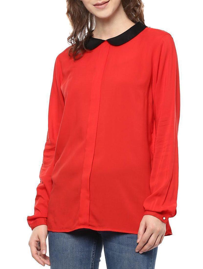 Peter pan collar pleated front top - 15412902 - Zoom Image - 1