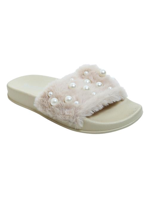 beige slip on flip flop - 15413022 - Standard Image - 1