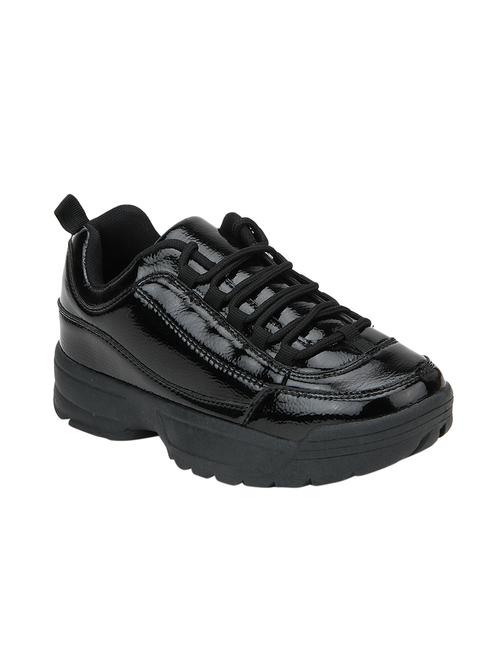 black lace-up sneakers - 15413151 - Standard Image - 1