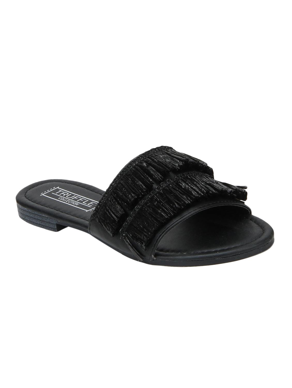 black slip on sandals - 15413153 - Zoom Image - 1