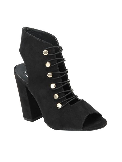 black lace-up sandals - 15413170 - Standard Image - 1