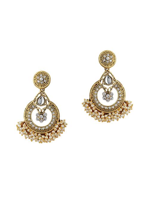 gold zinc hoop earring - 15413214 - Very Small Image - 1