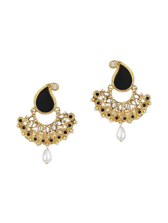 black drop earrings - 15413245 - Zoom Image - 1