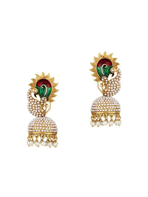 Gold Tone Jhumka - 15413255 - Standard Image - 1