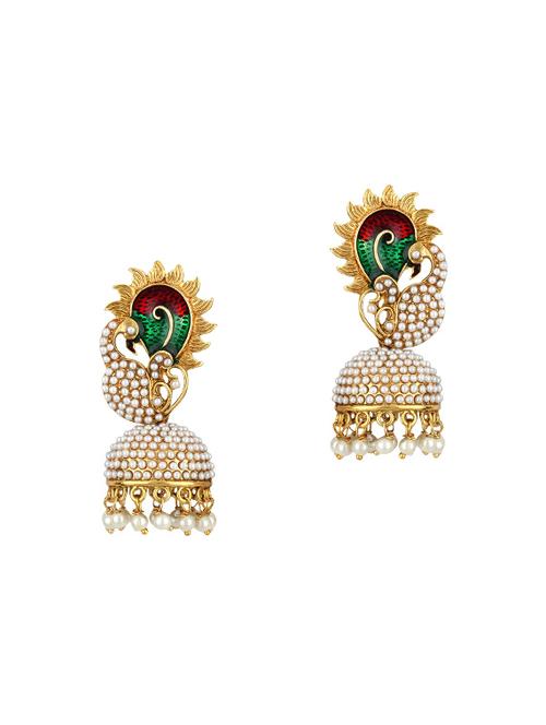 Gold Tone Jhumka - 15413259 - Standard Image - 1