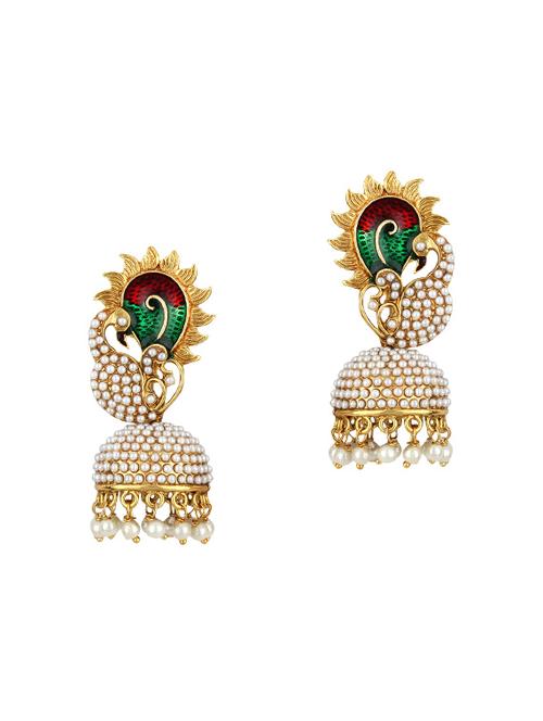 Gold Tone Jhumka - 15413262 - Standard Image - 1