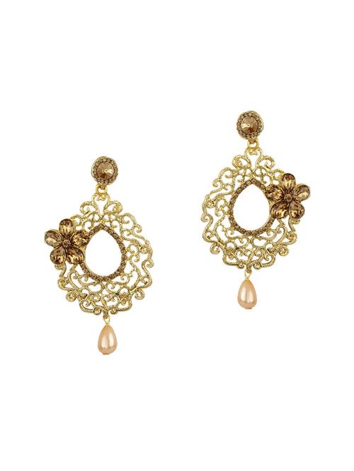 Gold Tone drop earrings - 15413266 - Standard Image - 1
