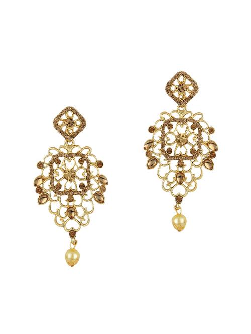 gold tone drop earrings - 15413268 - Standard Image - 1