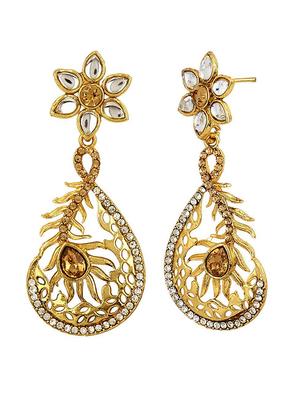 gold tone stone earrings - 15413290 - Standard Image - 2