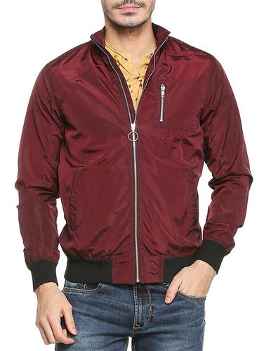 red polyester casual jacket - 15413313 - Very Small Image - 1