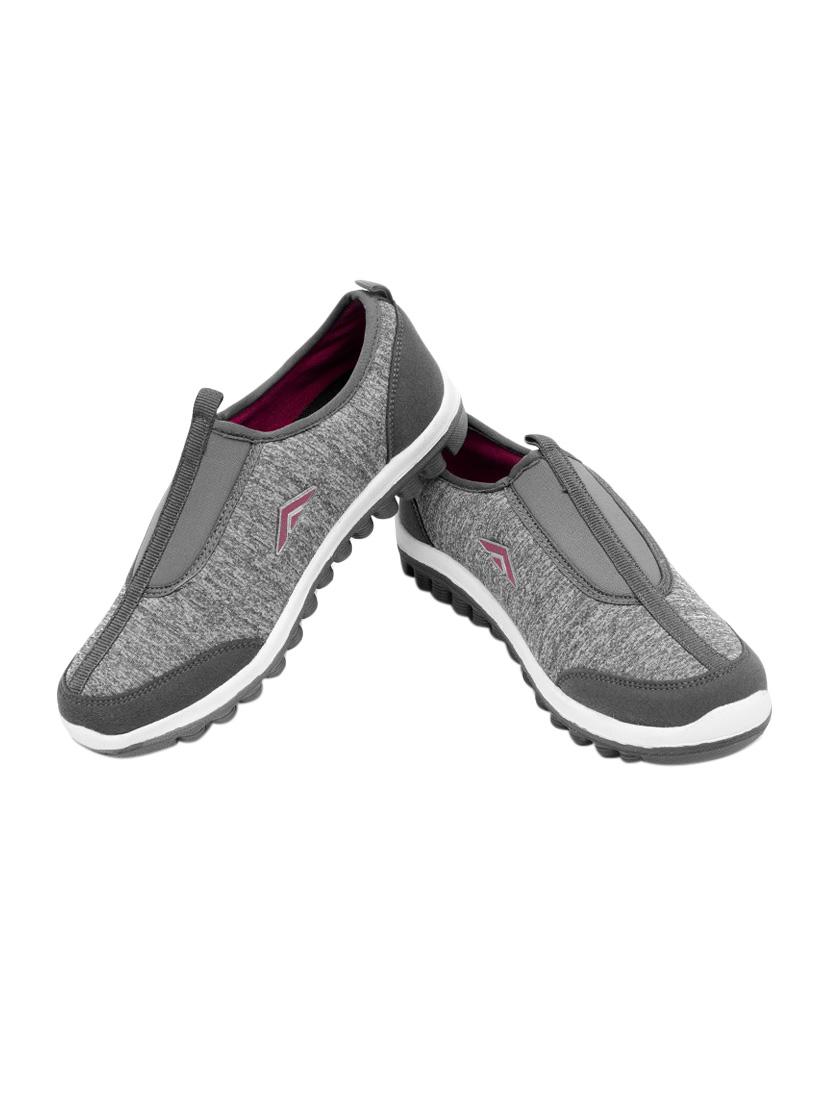 grey slip on sports shoes - 15413344 - Zoom Image - 4
