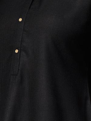 solid straight kurta - 15413433 - Standard Image - 4
