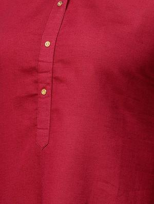 solid straight kurta - 15413444 - Standard Image - 4