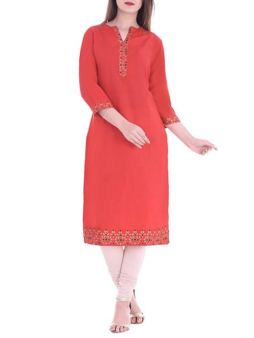straight printed kurta - 15413652 - Very Small Image - 1