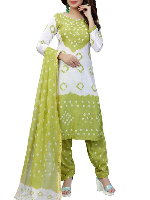 Bandhani unstitched salwar suit - 15413743 - Very Small Image - 1