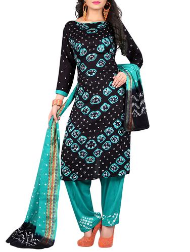 Bandhani unstitched salwar suit - 15413758 - Very Small Image - 1