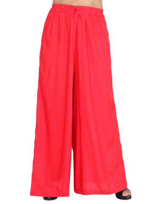 Flared solid palazzo - 15414307 - Standard Image - 1