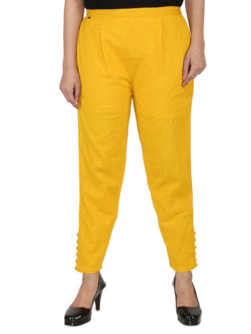 button detail pleated trouser - 15414328 - Standard Image - 1