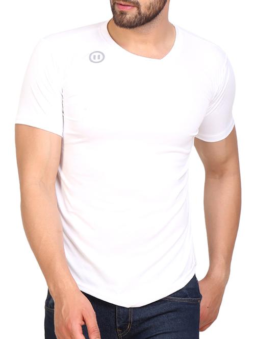 white polyester t-shirt - 15414444 - Very Small Image - 1