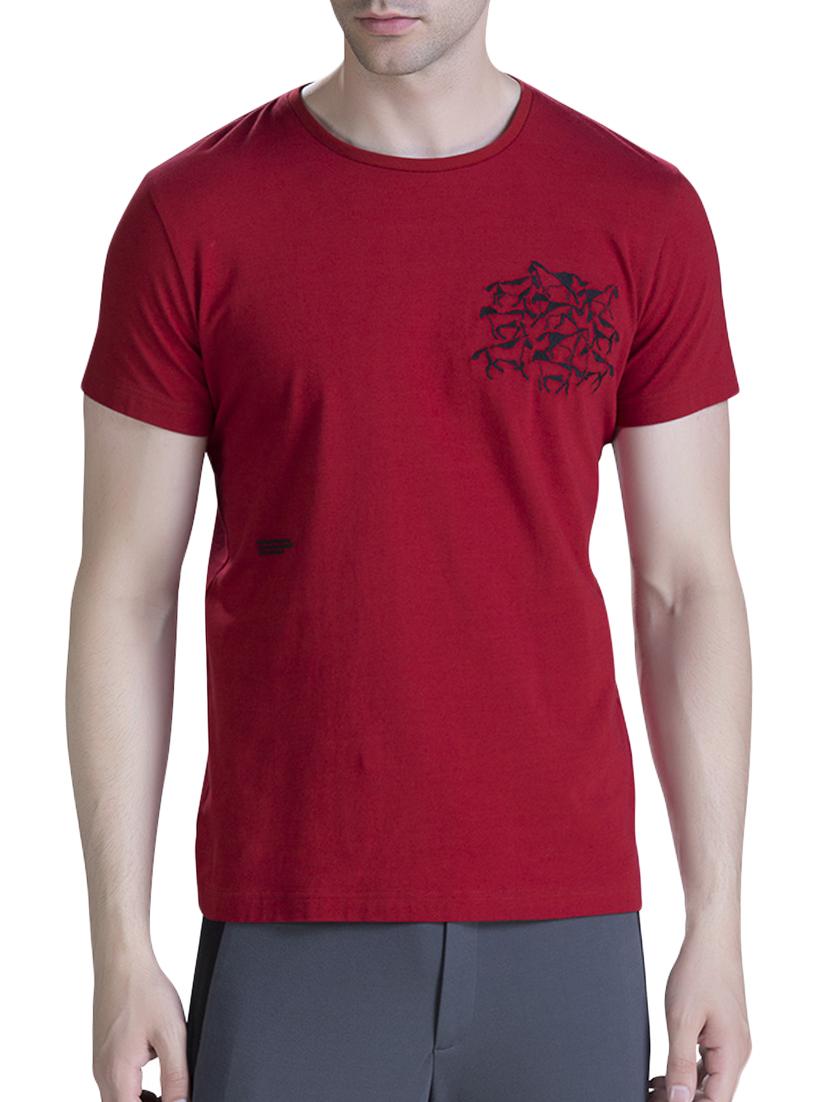 red cotton t-shirt - 15414598 - Zoom Image - 1