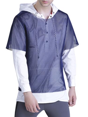 blue polyester t-shirt - 15414608 - Very Small Image - 1