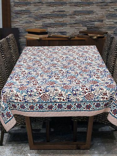 Cotton Floral Table Cover - 15414613 - Very Small Image - 1