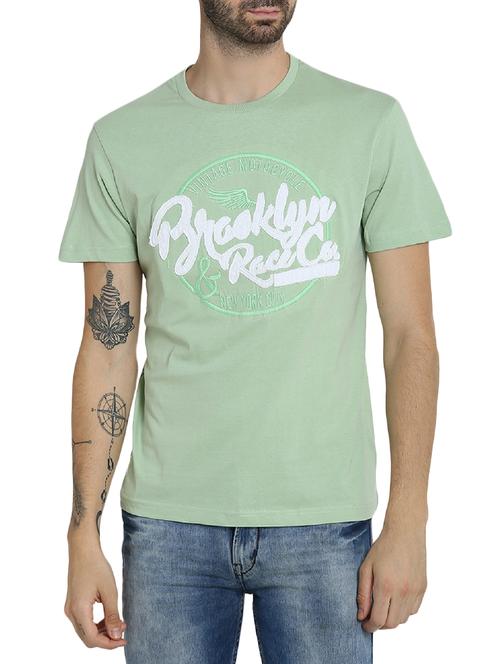 green cotton t-shirt - 15414715 - Standard Image - 1