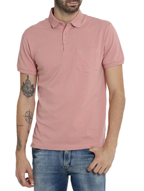 pink cotton pocket t-shirt - 15414725 - Standard Image - 1