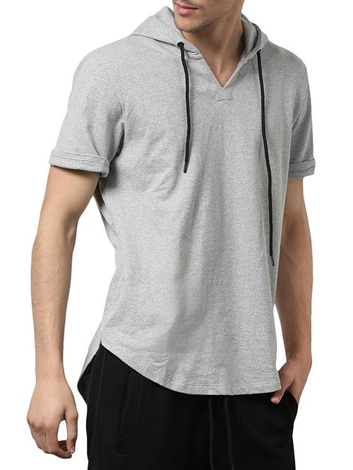 grey cotton blend t-shirt - 15414805 - Very Small Image - 1