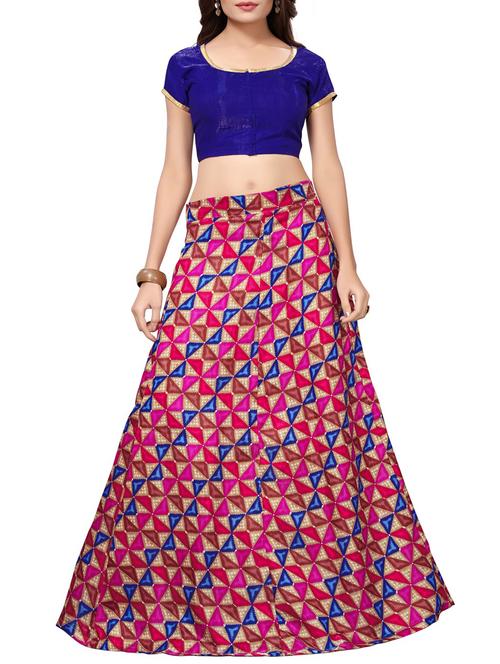 Printed flared lehenga - 15414999 - Standard Image - 1