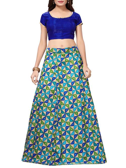 Printed flared lehenga - 15415000 - Standard Image - 1