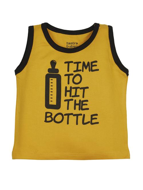 yellow cotton t-shirt - 15415057 - Standard Image - 1