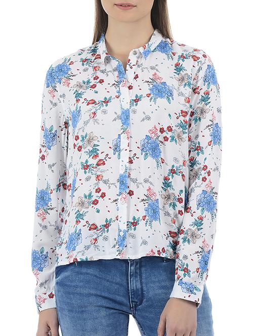 floral high low shirt - 15415262 - Very Small Image - 1