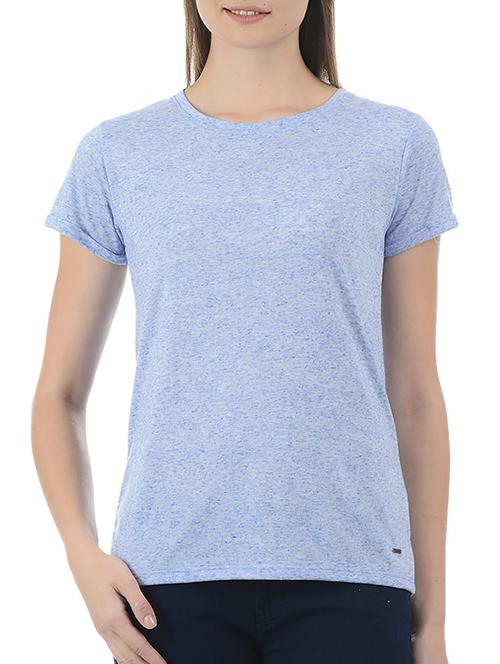 ice blue melange tee - 15415265 - Standard Image - 1