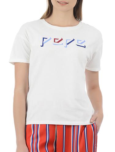 Graphic print crew neck tee - 15415270 - Very Small Image - 1