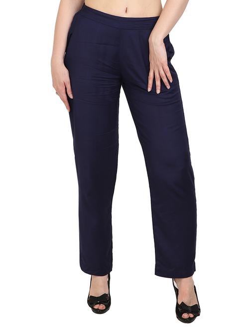 mid-rise straight palazzo - 15415570 - Standard Image - 1