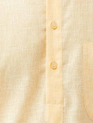 yellow cotton kurta pyjama set - 15415922 - Standard Image - 3