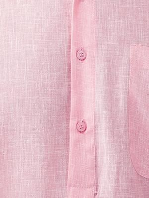 pink cotton kurta pyjama set - 15415925 - Standard Image - 3
