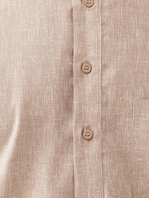 brown cotton kurta pyjama set - 15415927 - Zoom Image - 3