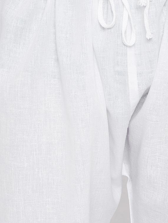 white cotton pathani set - 15416064 - Zoom Image - 5