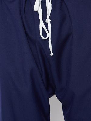 navy blue cotton pathani set - 15416066 - Standard Image - 5